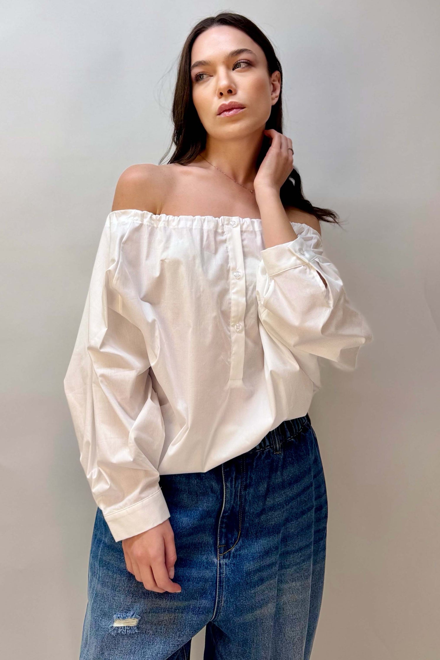 Camicia Scollo con Elastico
