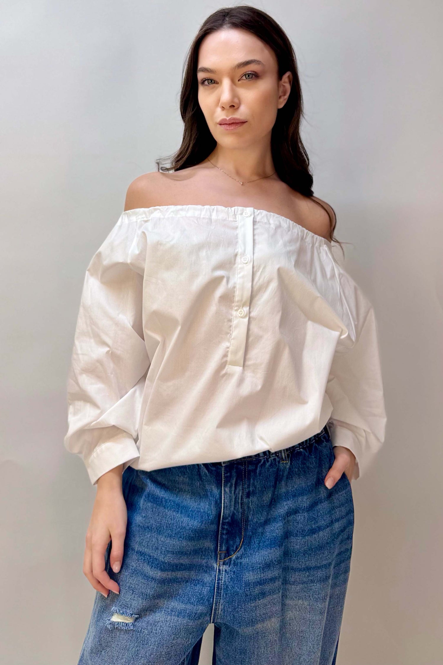 Camicia Scollo con Elastico