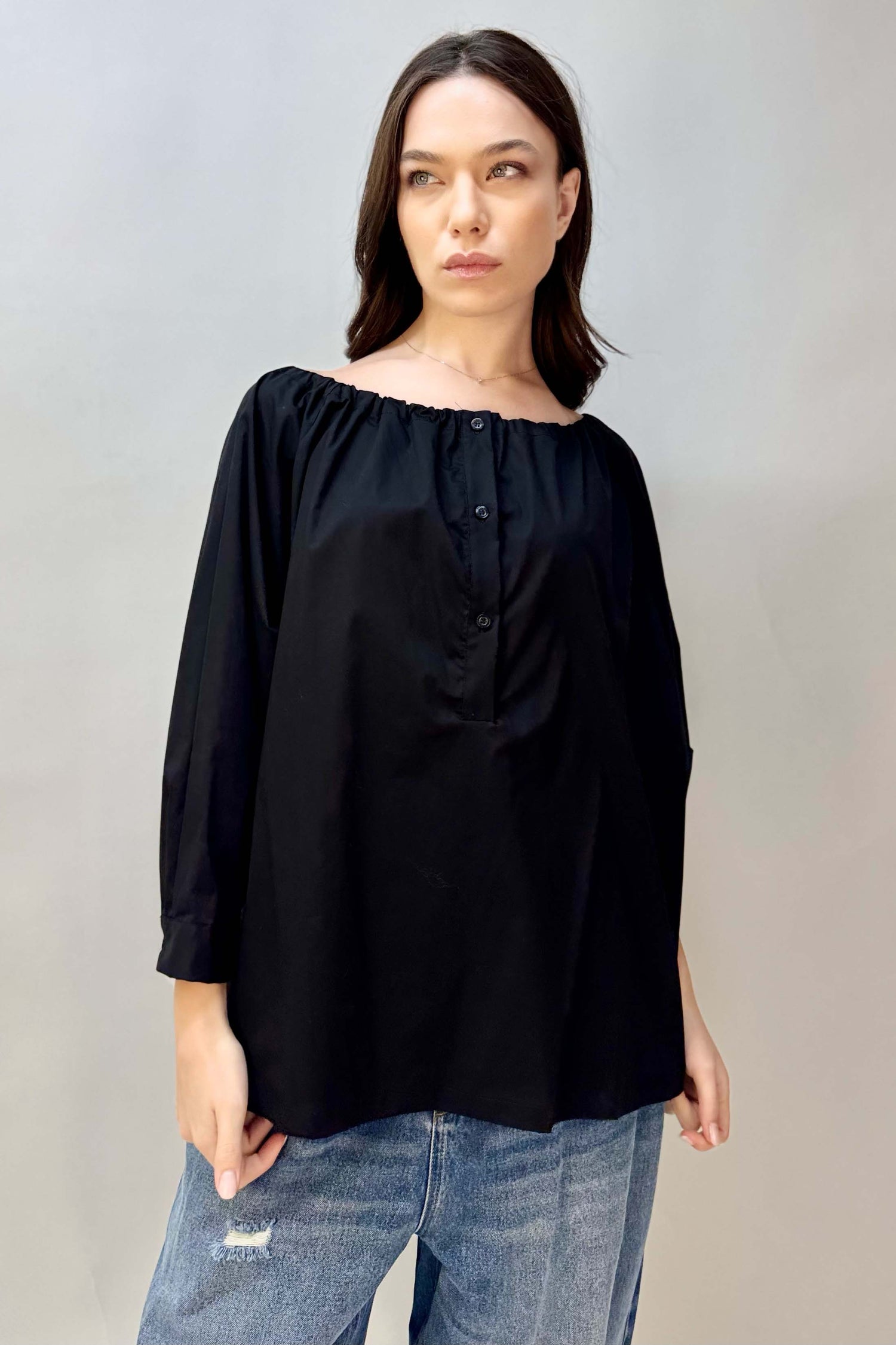 Camicia Scollo con Elastico