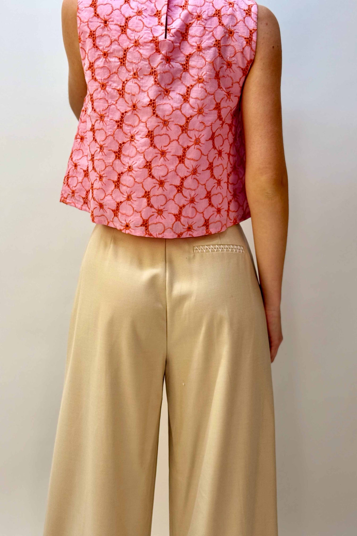 Pantalone Palazzo con Pinces