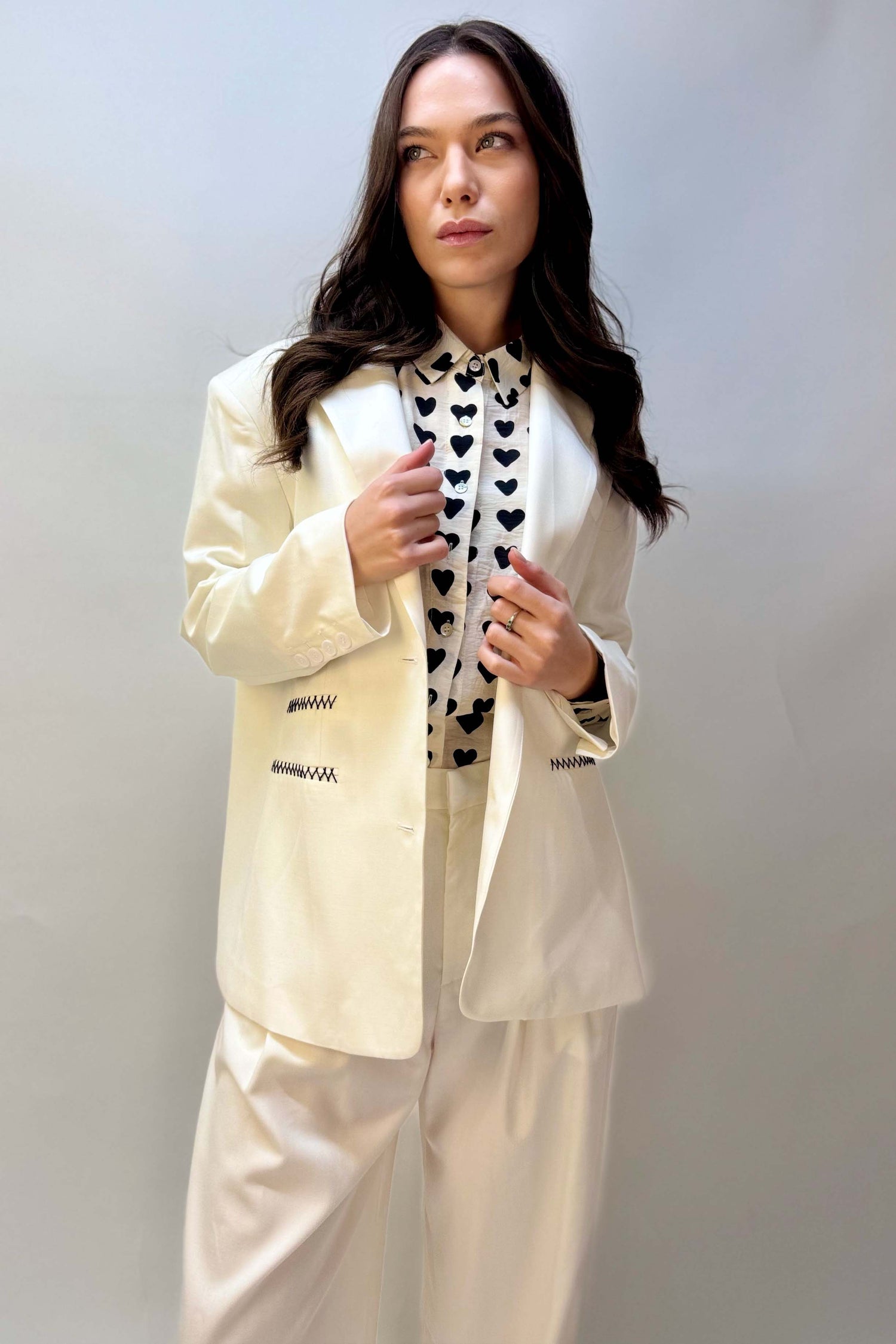 Giacca Squadrata Monopetto