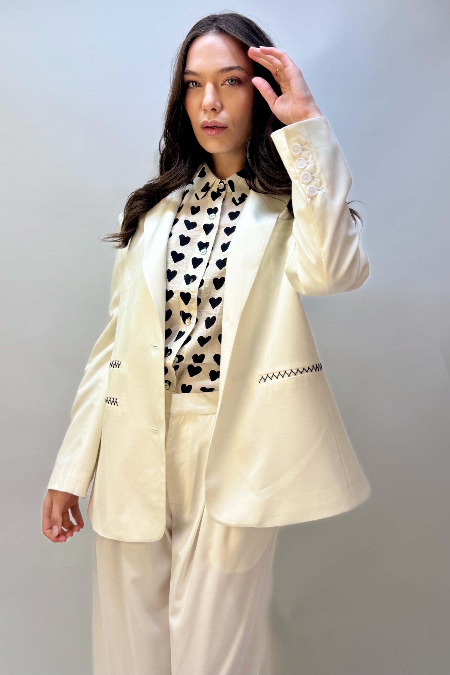 Giacca Squadrata Monopetto