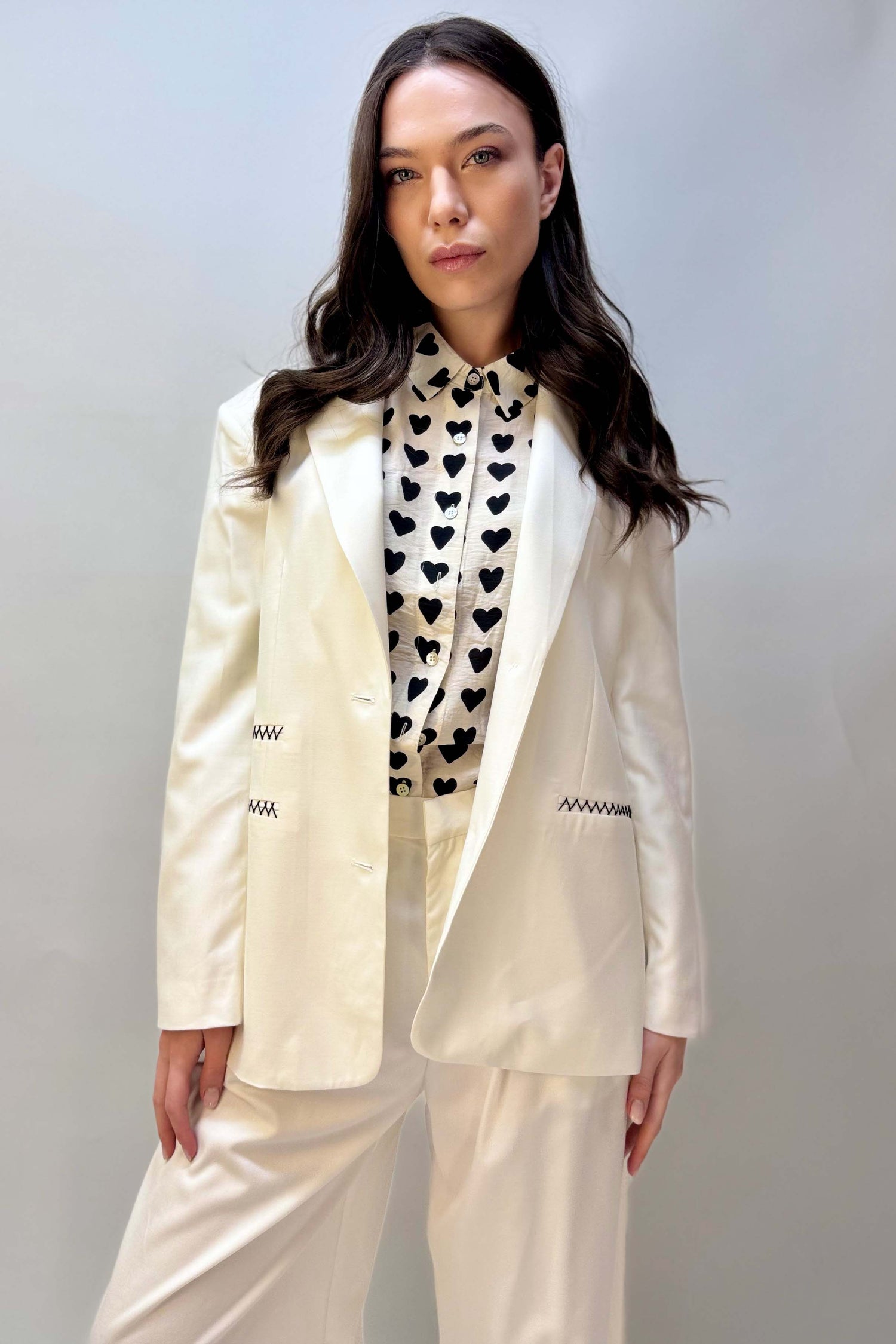 Giacca Squadrata Monopetto