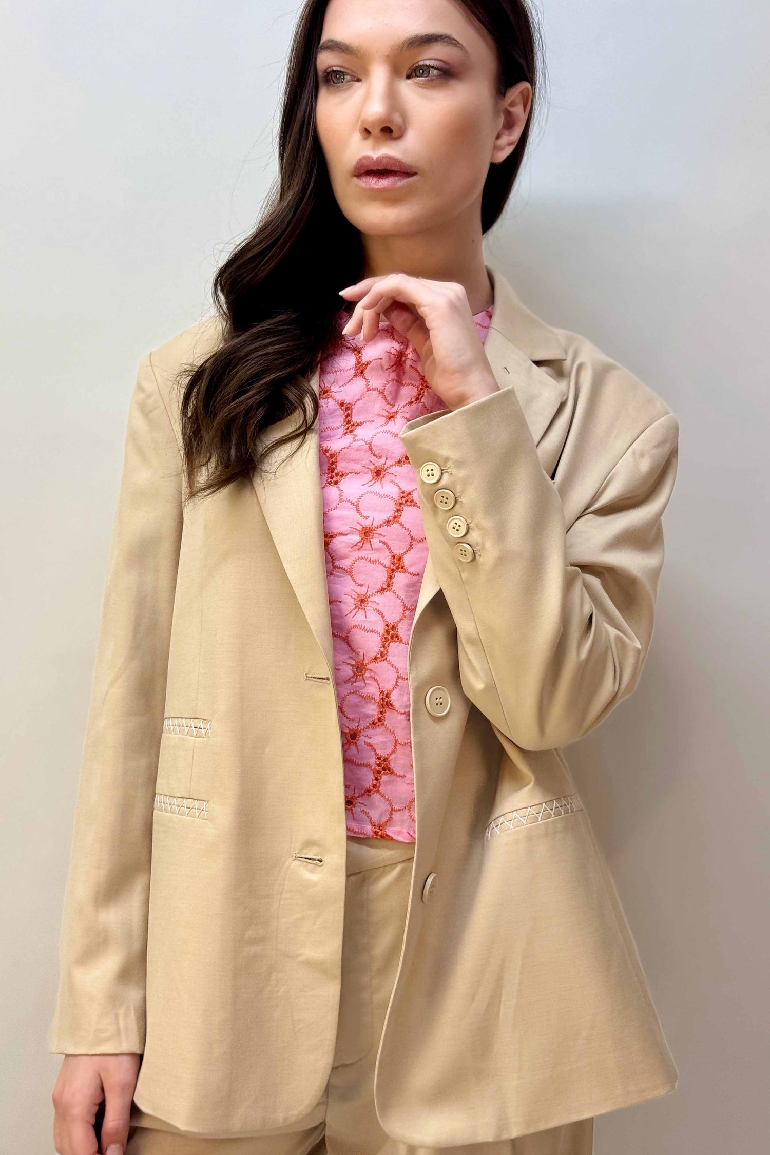 Giacca Squadrata Monopetto