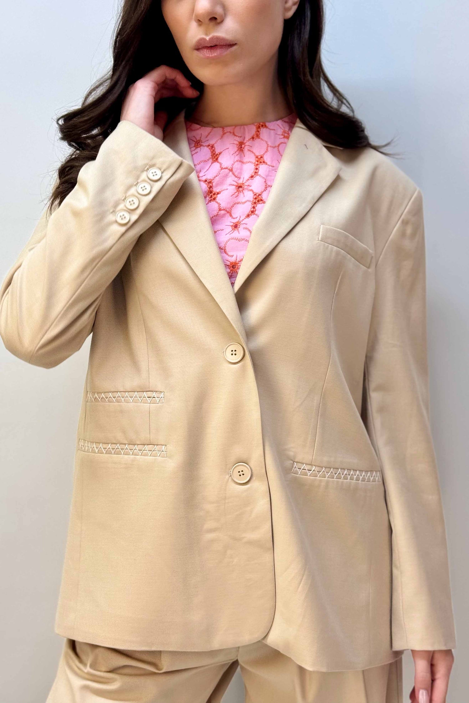 Giacca Squadrata Monopetto