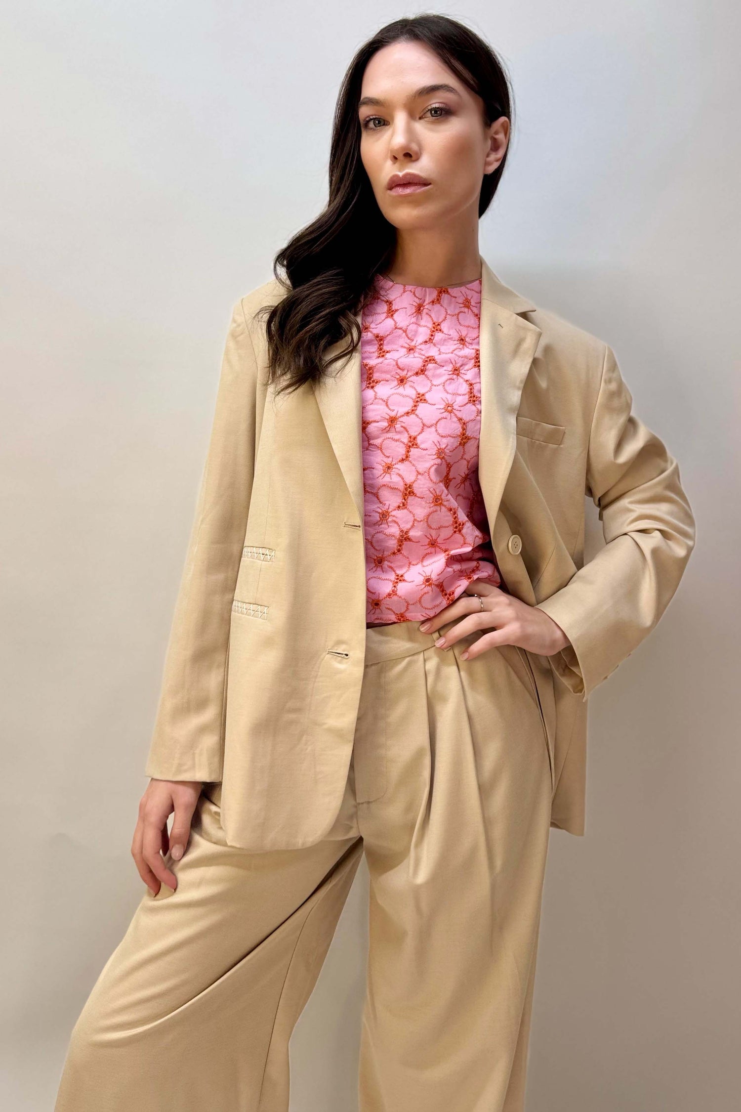 Giacca Squadrata Monopetto