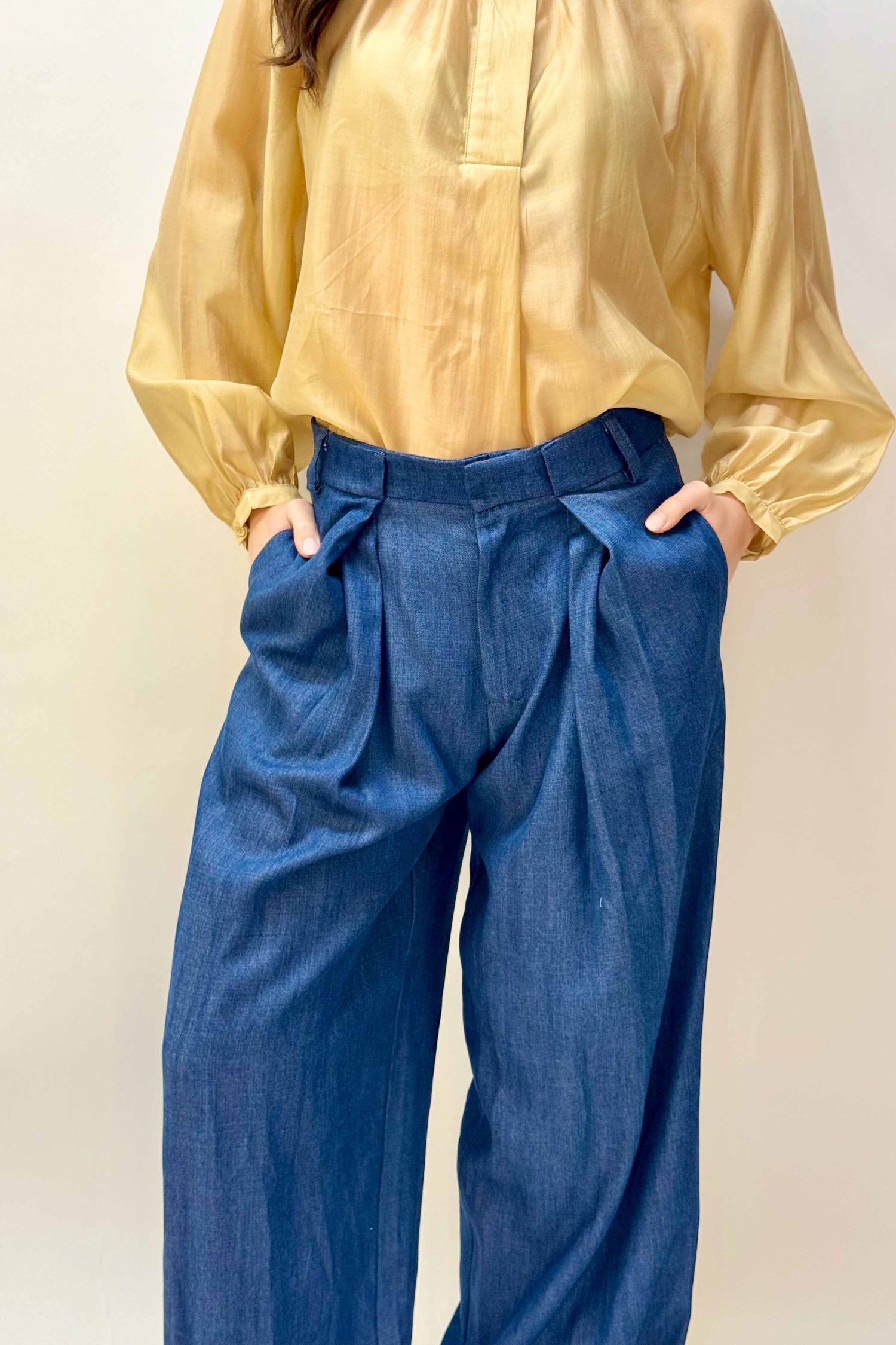 Pantalone Palazzo Denim