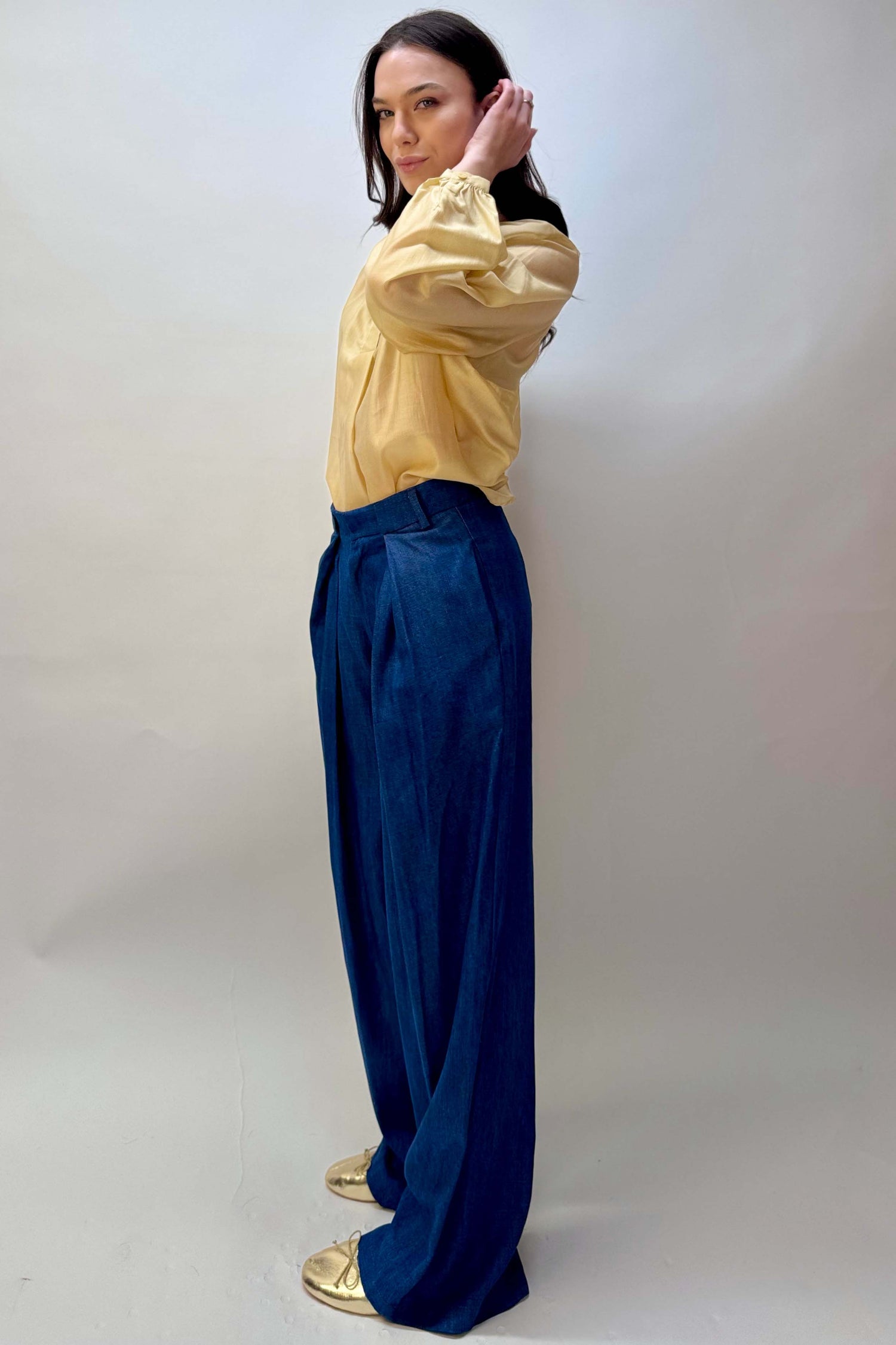 Pantalone Palazzo Denim
