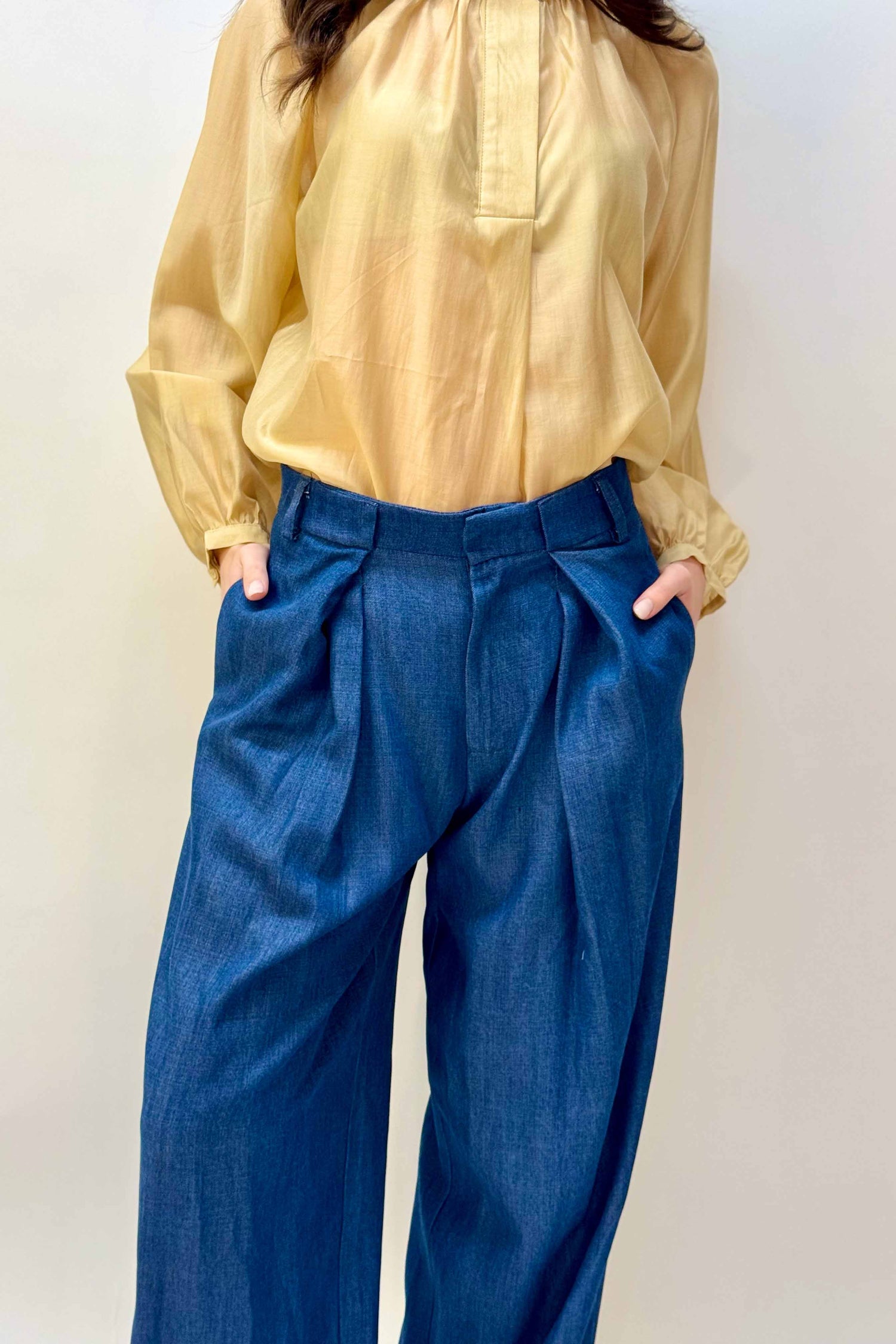 Pantalone Palazzo Denim