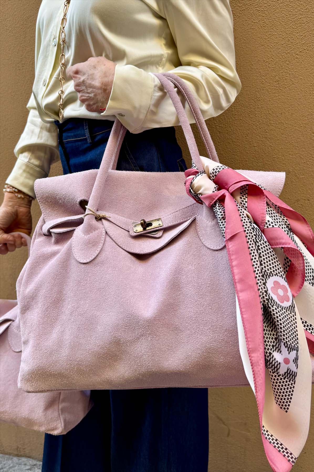 Borsa Kelly Grande Camoscio