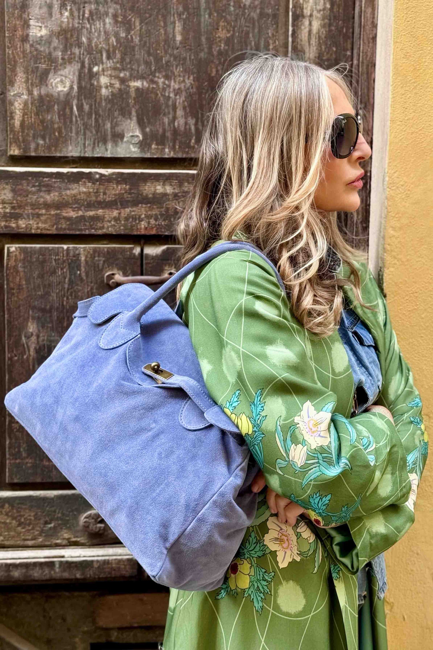 Borsa Kelly Piccola Camoscio