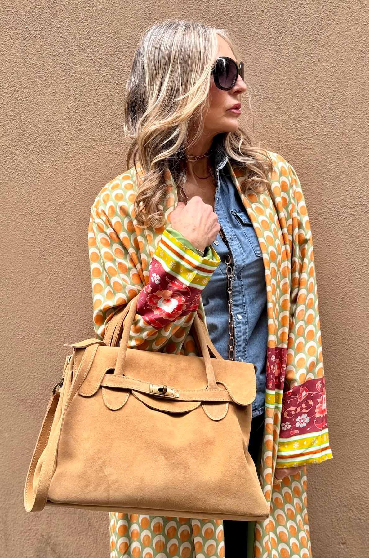 Borsa Kelly Piccola Camoscio