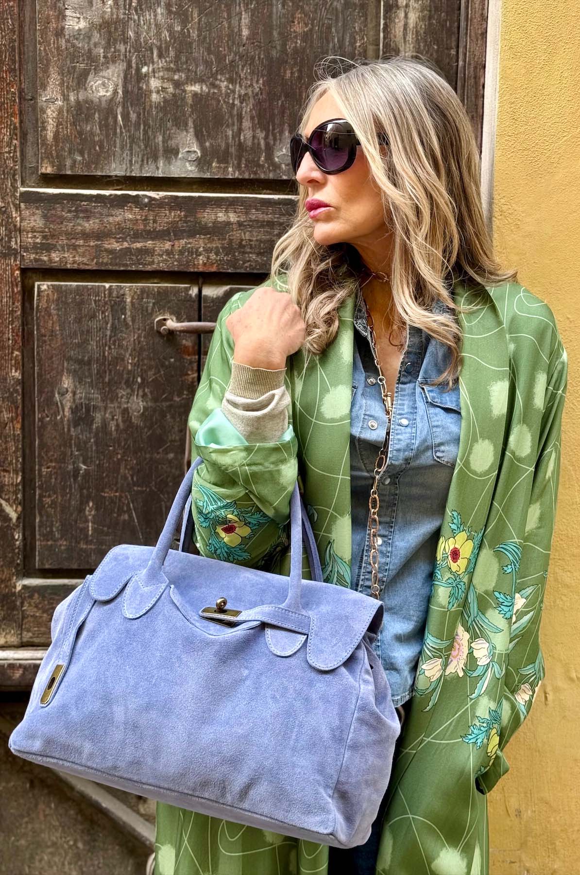 Borsa Kelly Piccola Camoscio