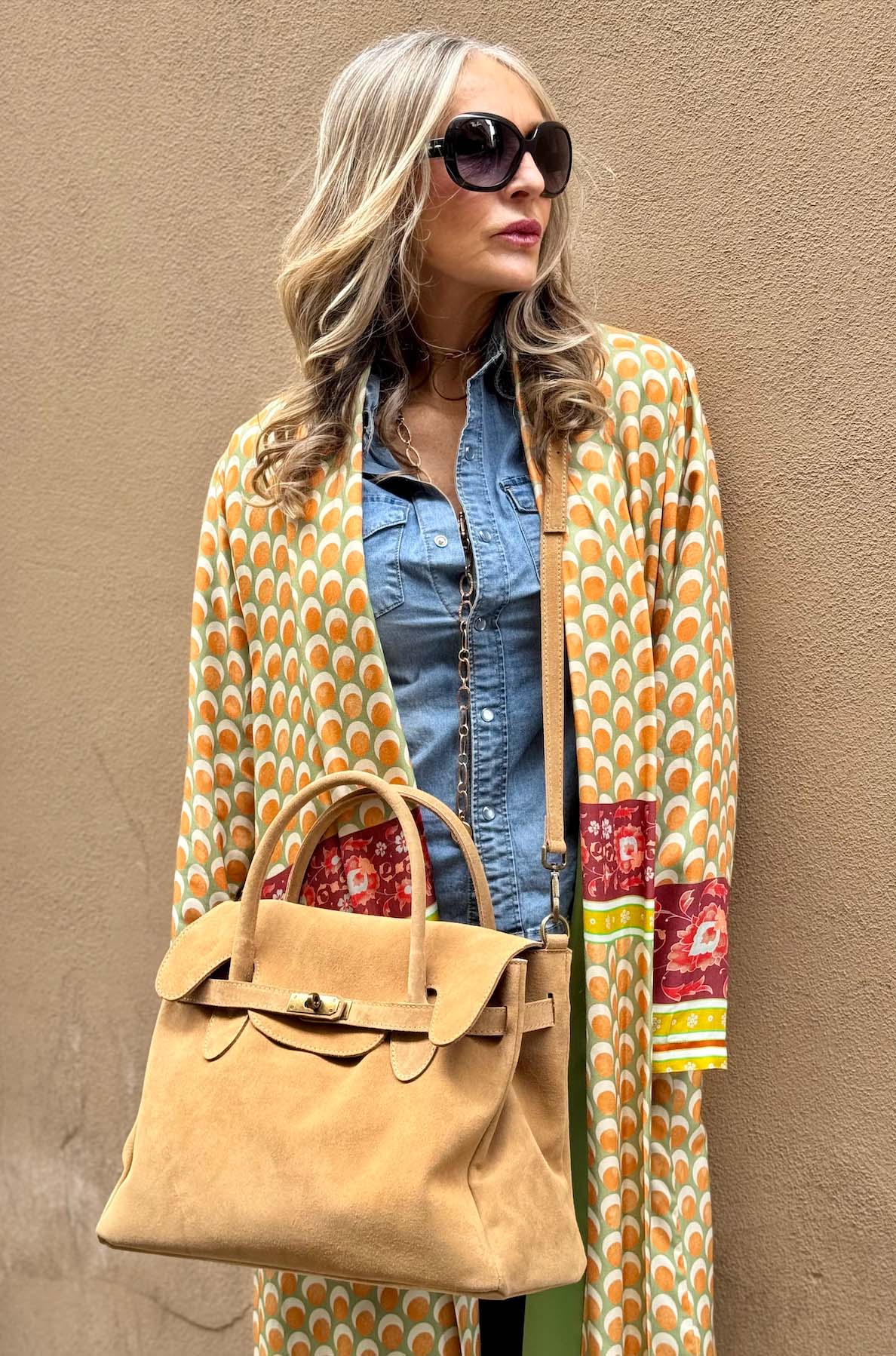 Borsa Kelly Piccola Camoscio