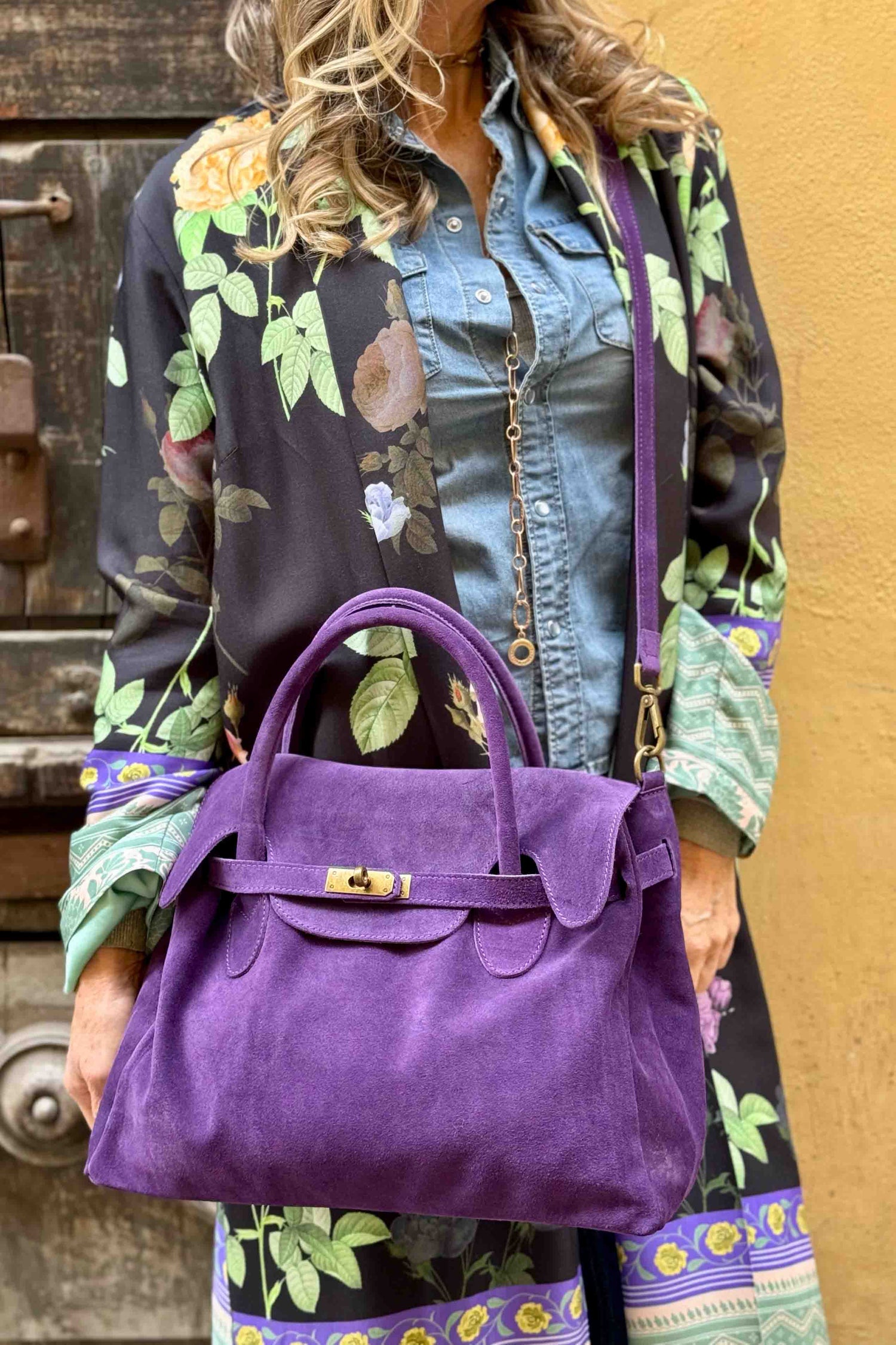 Borsa Kelly Piccola Camoscio