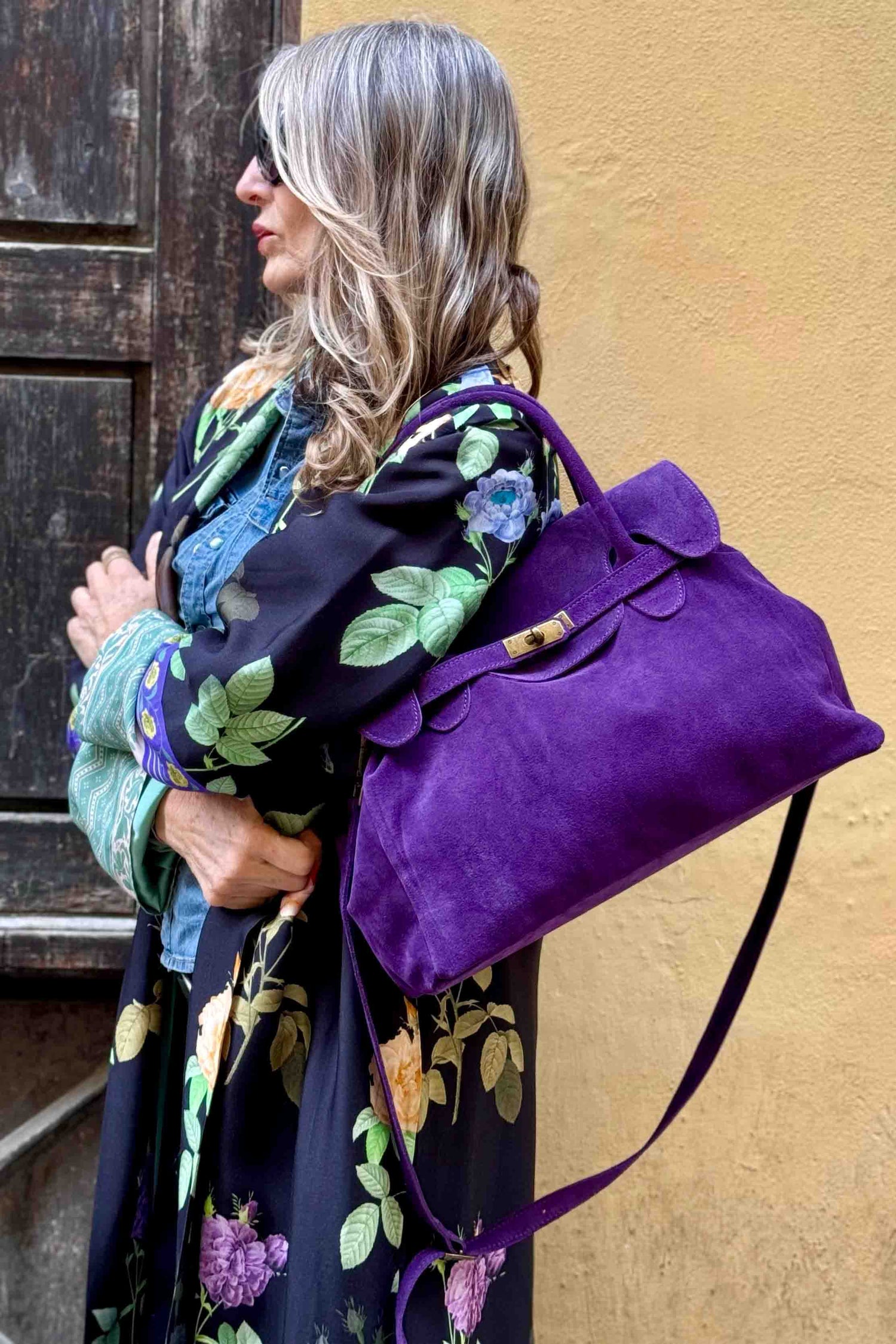 Borsa Kelly Piccola Camoscio