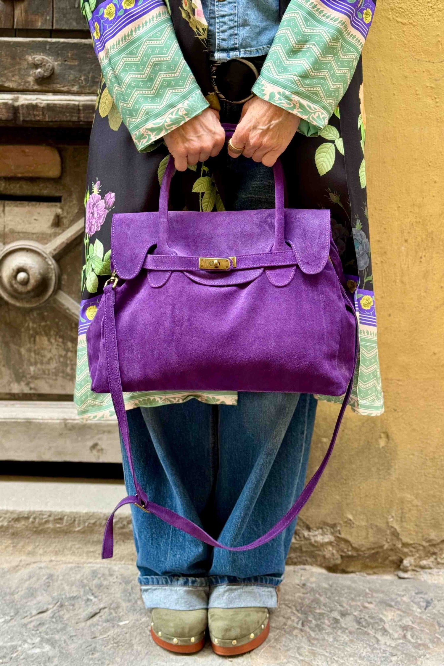 Borsa Kelly Piccola Camoscio