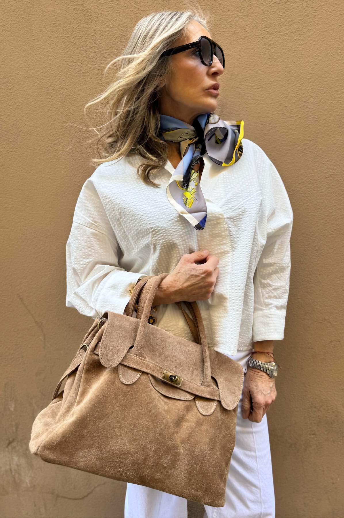 Borsa Kelly Piccola Camoscio