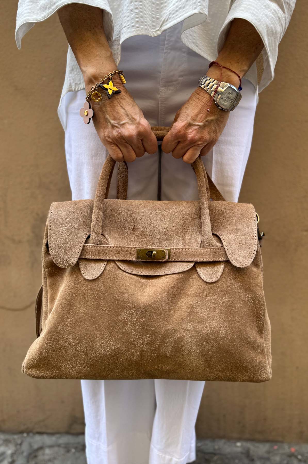 Borsa Kelly Piccola Camoscio