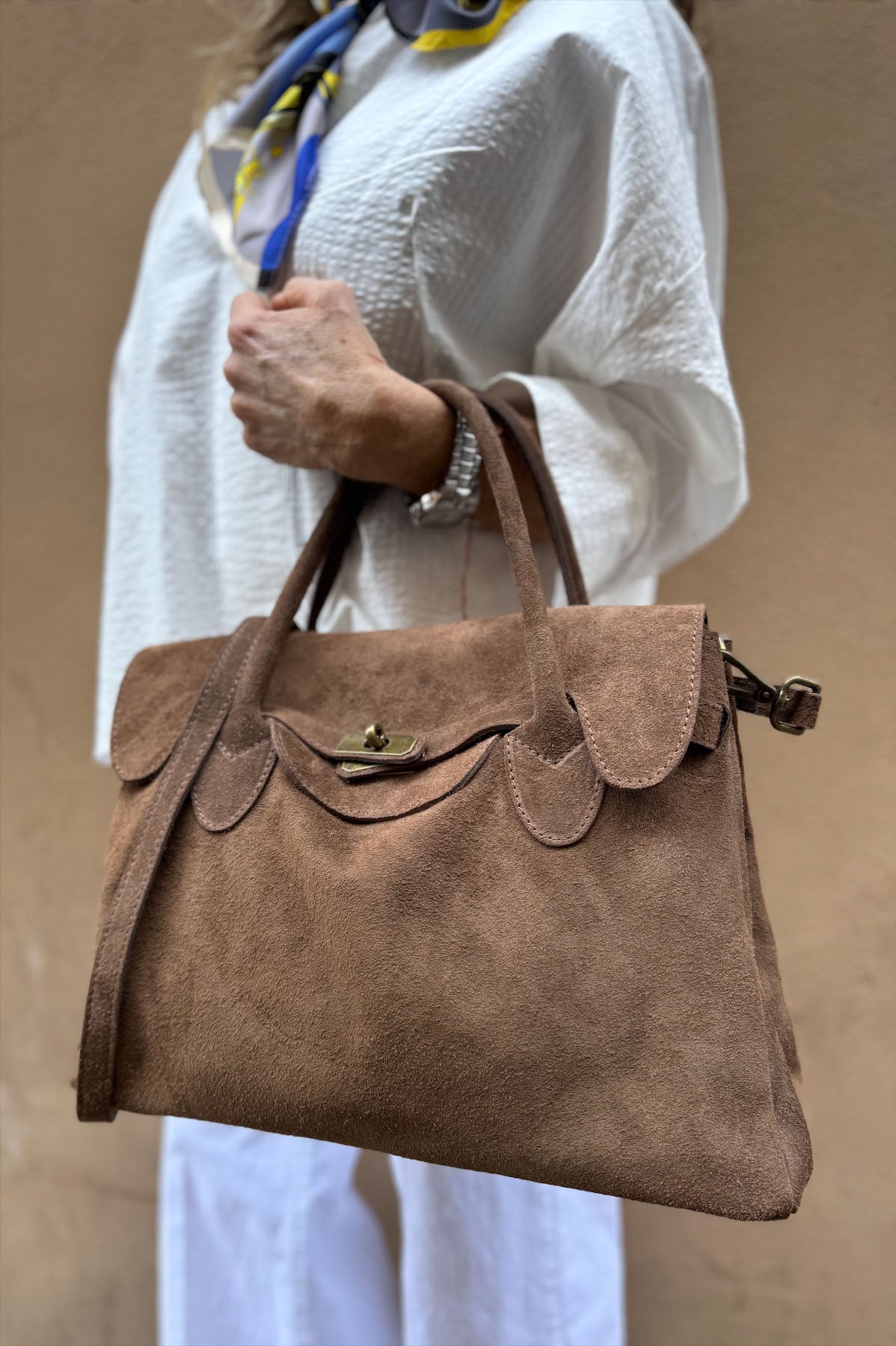 Borsa Kelly Piccola Camoscio