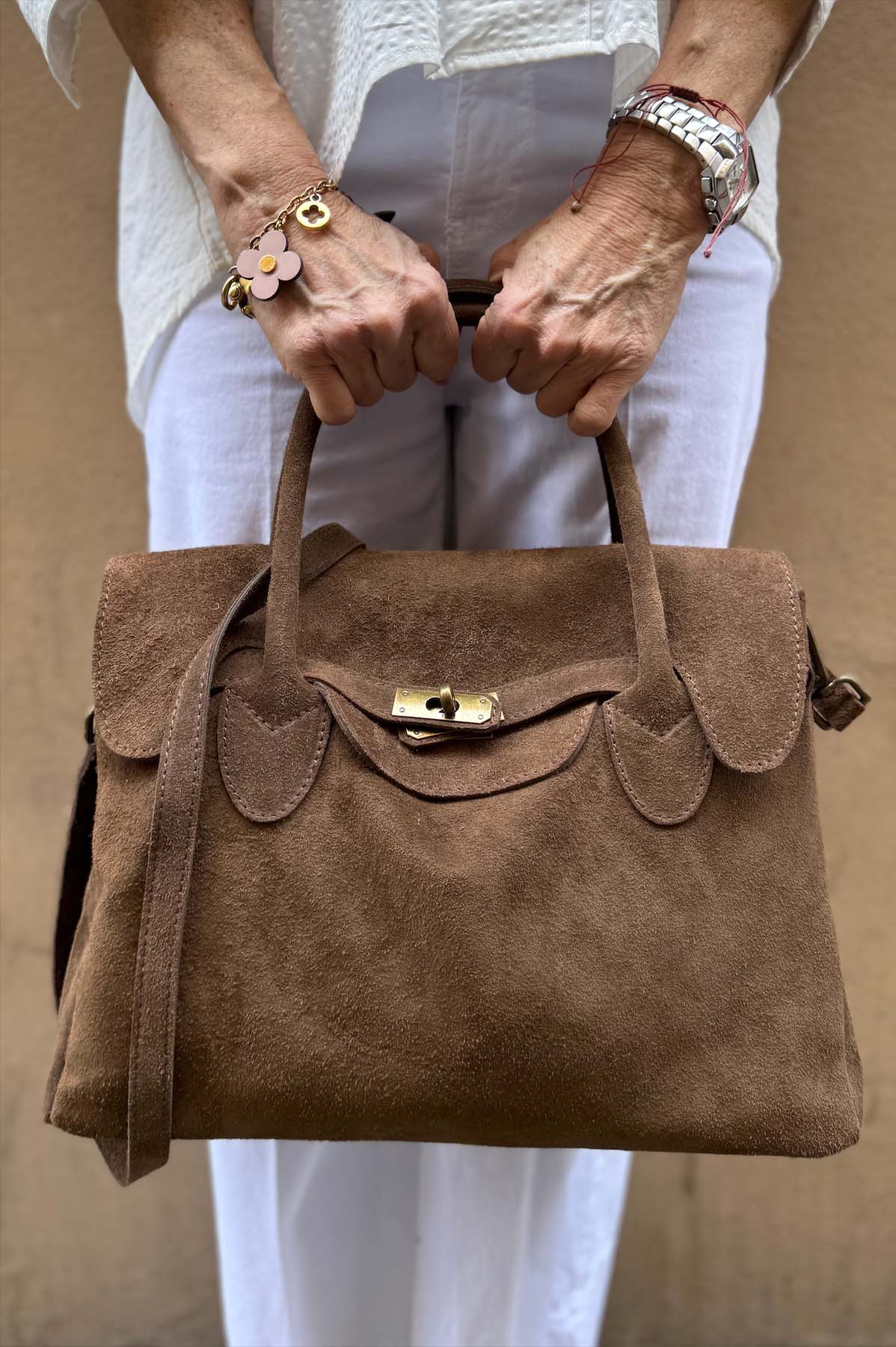 Borsa Kelly Piccola Camoscio