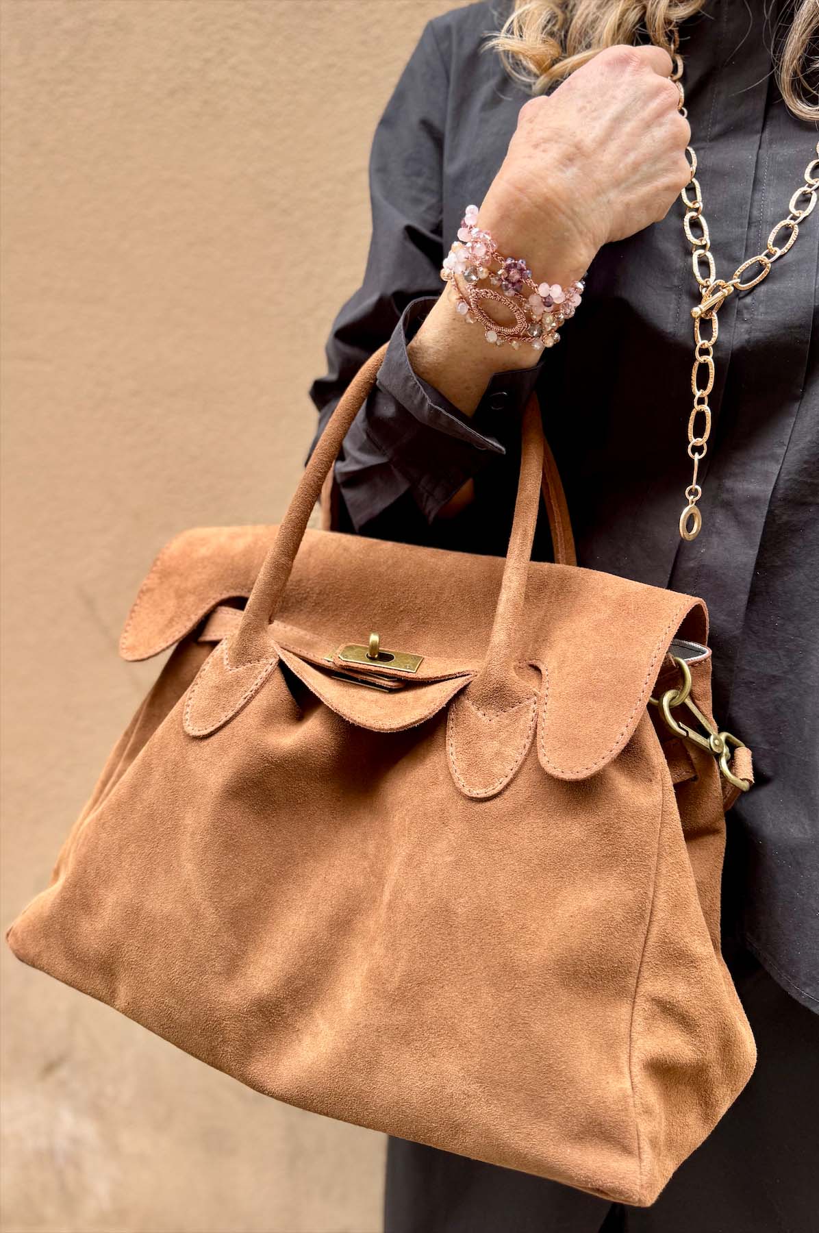 Borsa Kelly Piccola Camoscio