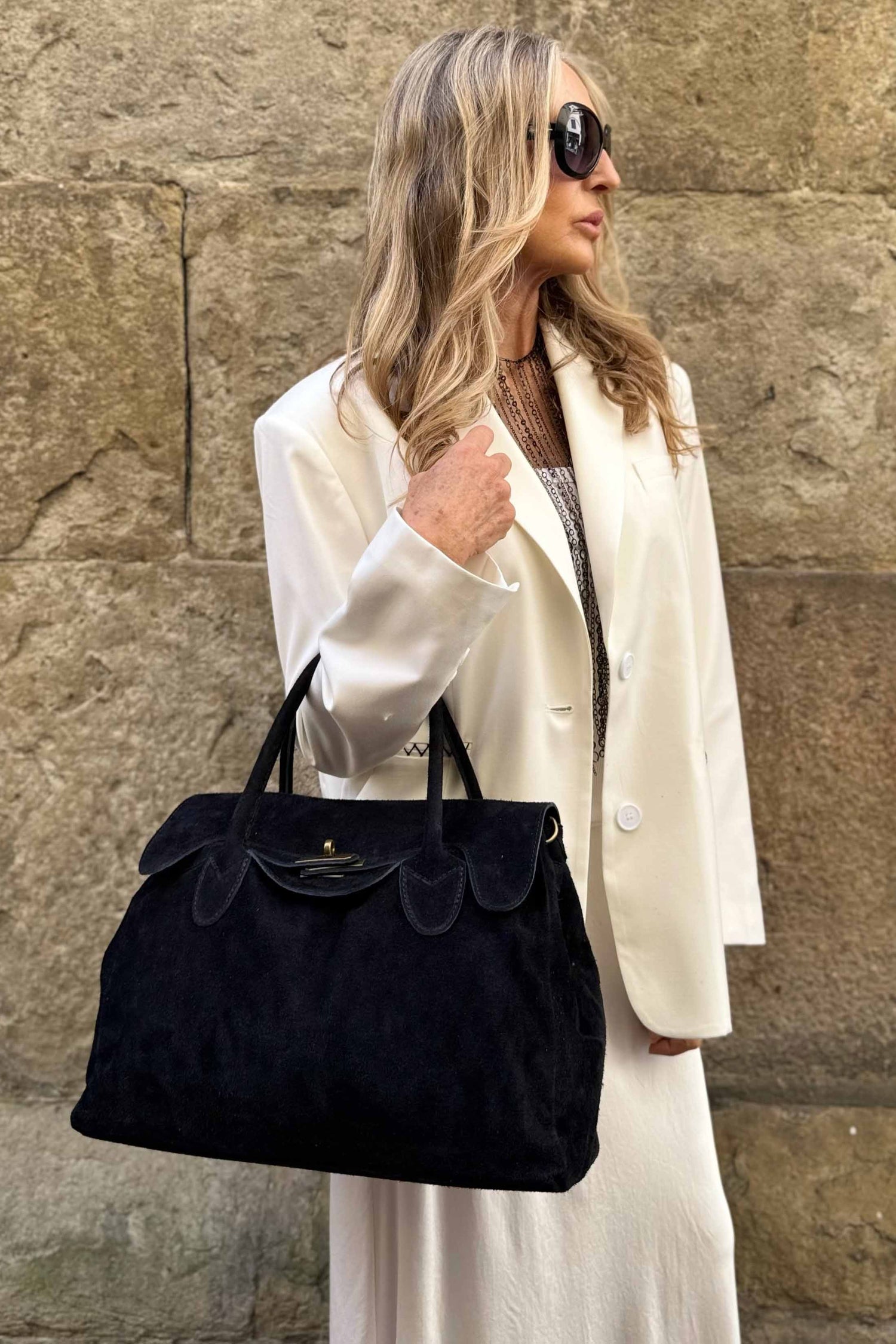 Borsa Kelly Piccola Camoscio