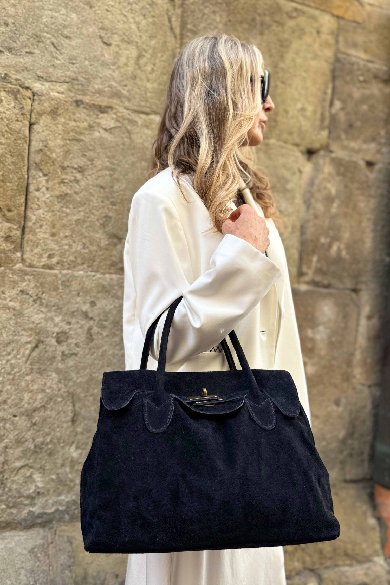 Borsa Kelly Piccola Camoscio