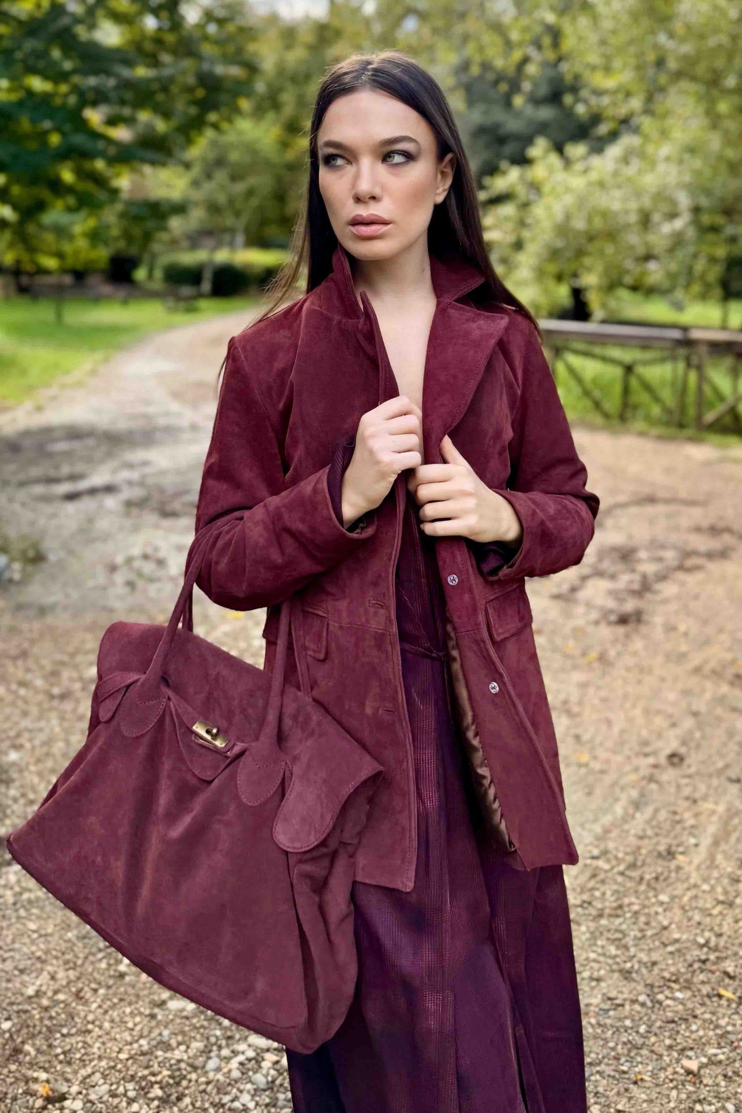 Borsa Kelly Piccola Camoscio