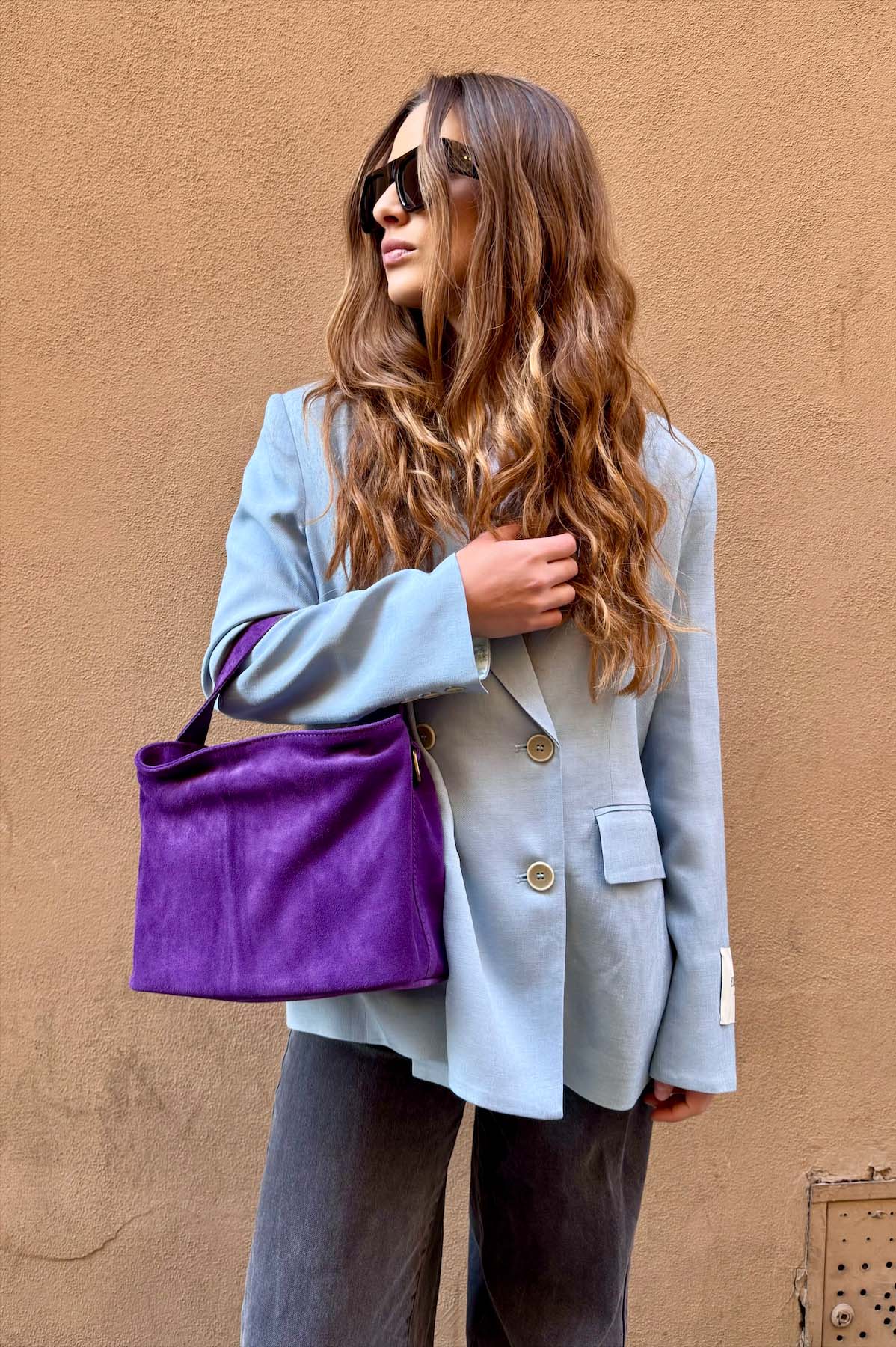 Borsa a Mano Camoscio