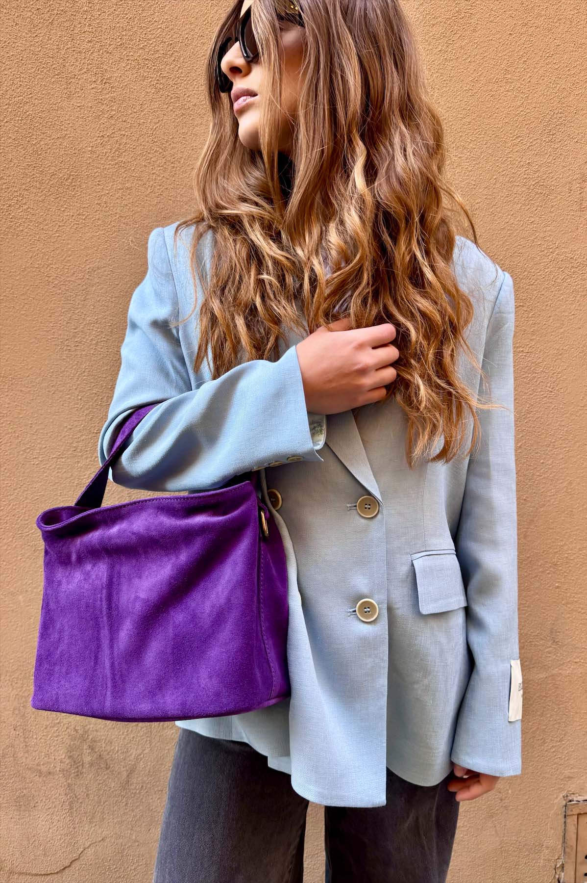 Borsa a Mano Camoscio