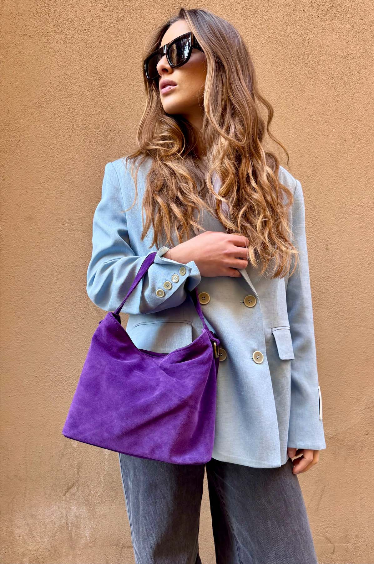 Borsa a Mano Camoscio