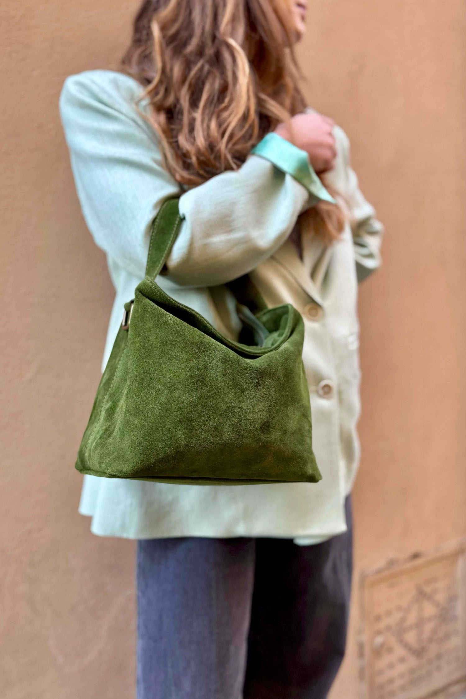 Borsa a Mano Camoscio