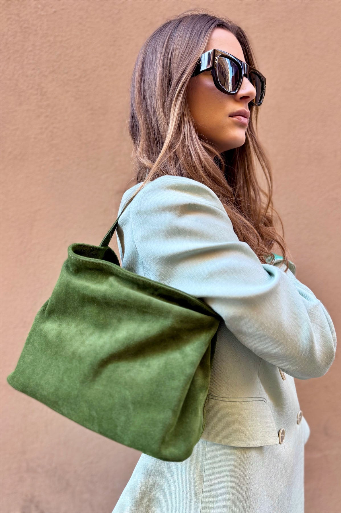 Borsa a Mano Camoscio