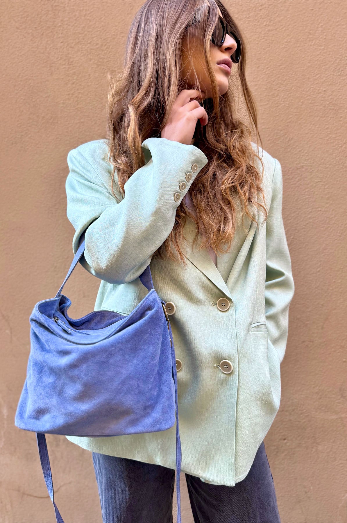 Borsa a Mano Camoscio