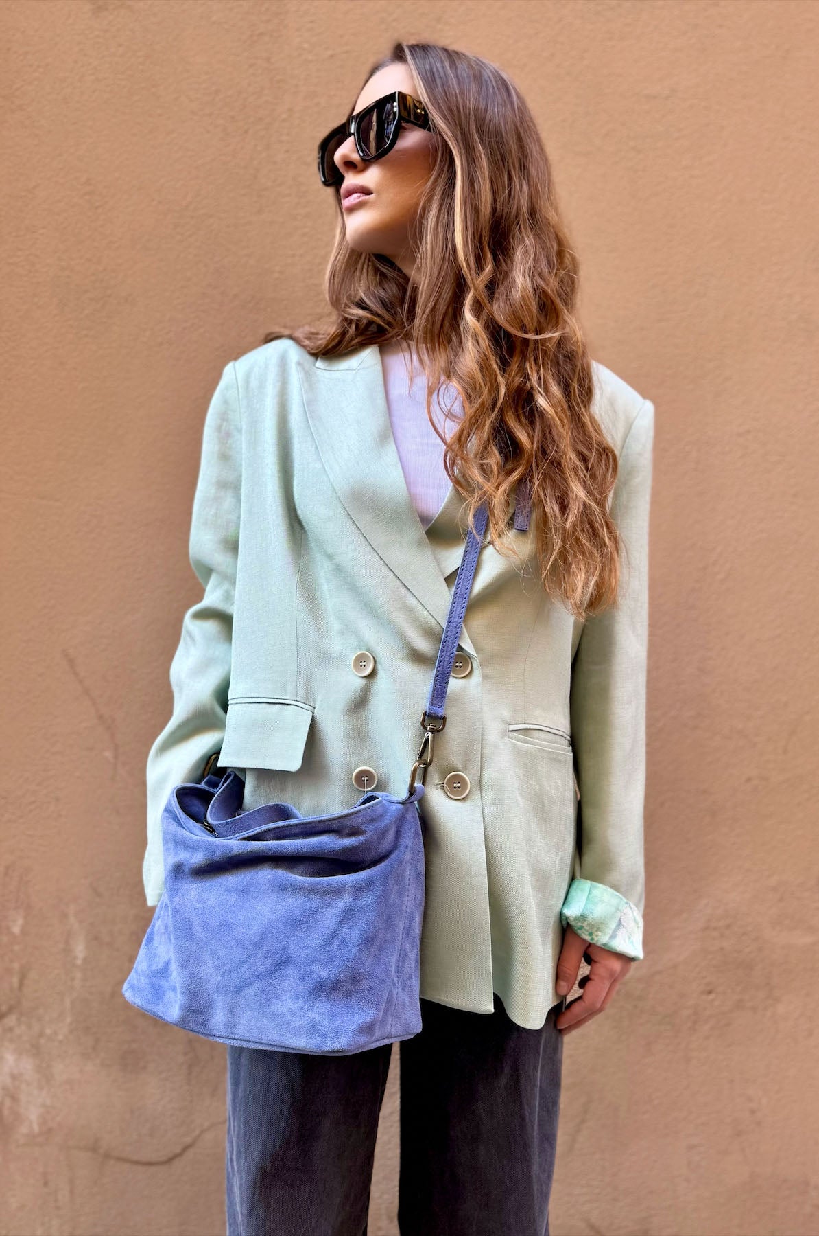 Borsa a Mano Camoscio