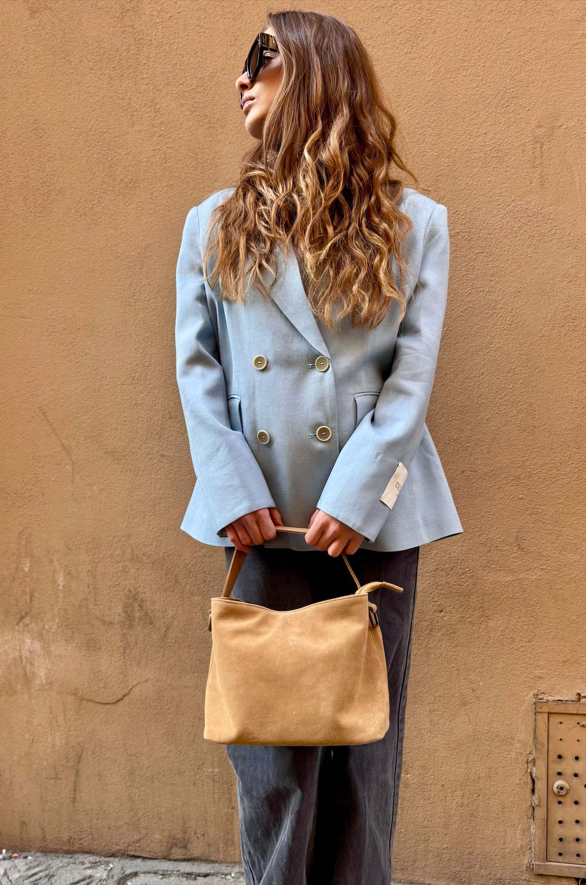 Borsa a Mano Camoscio