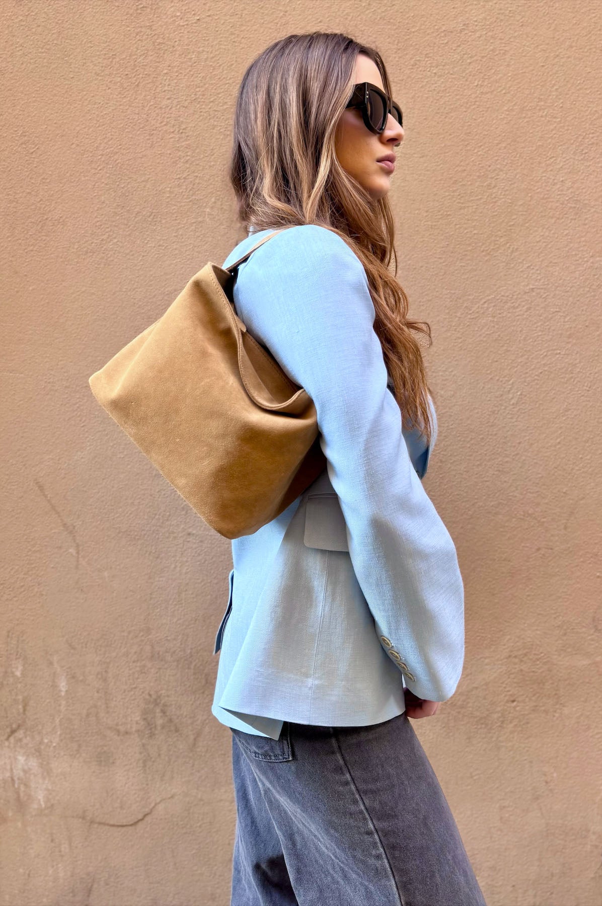 Borsa a Mano Camoscio