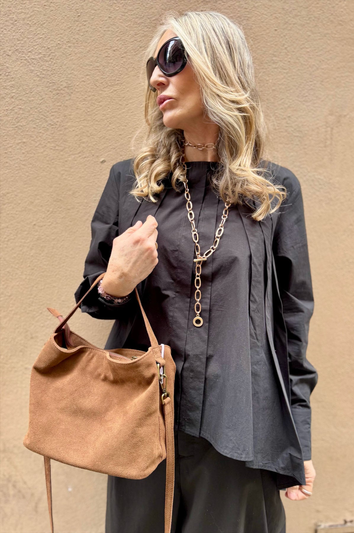 Borsa a Mano Camoscio