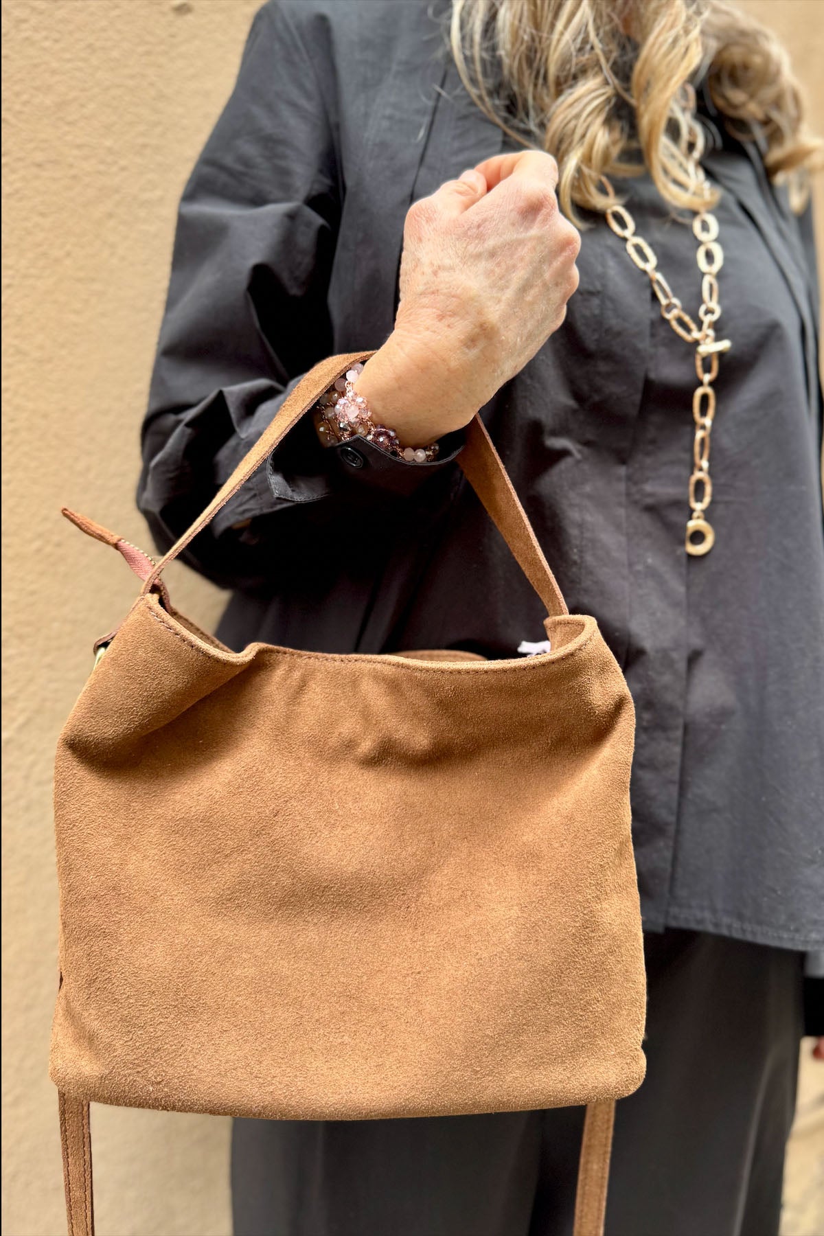 Borsa a Mano Camoscio