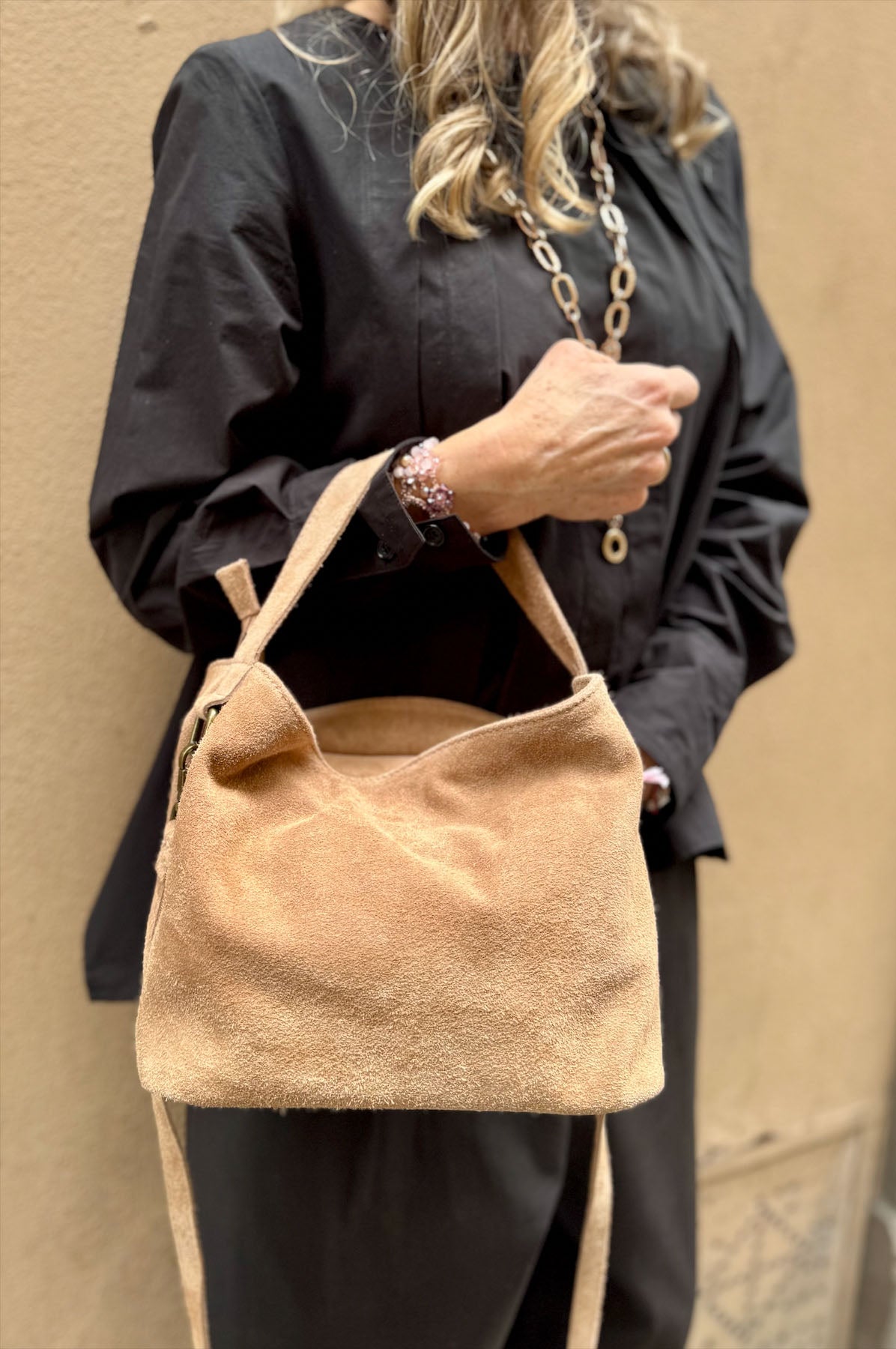 Borsa a Mano Camoscio