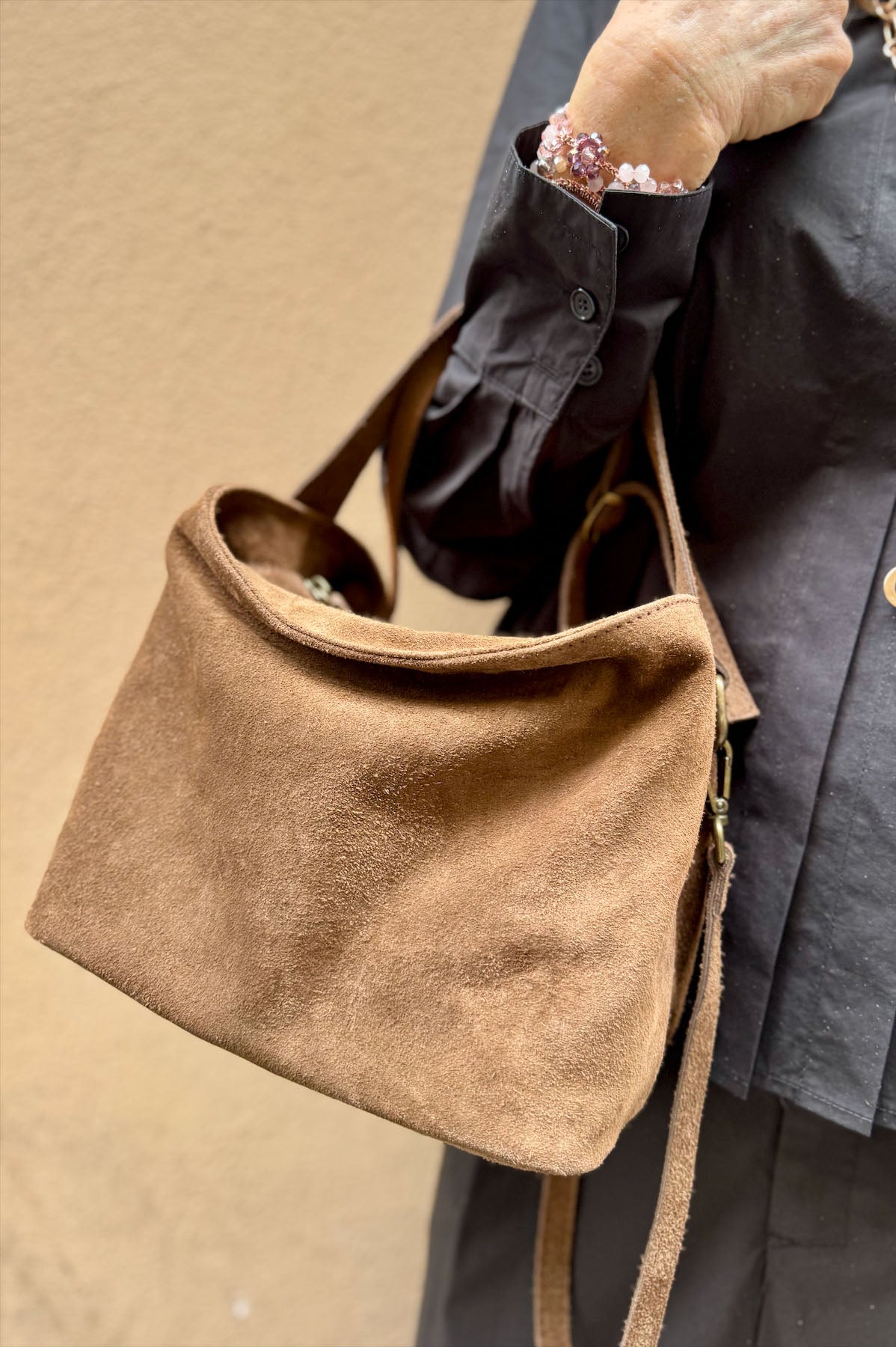 Borsa a Mano Camoscio