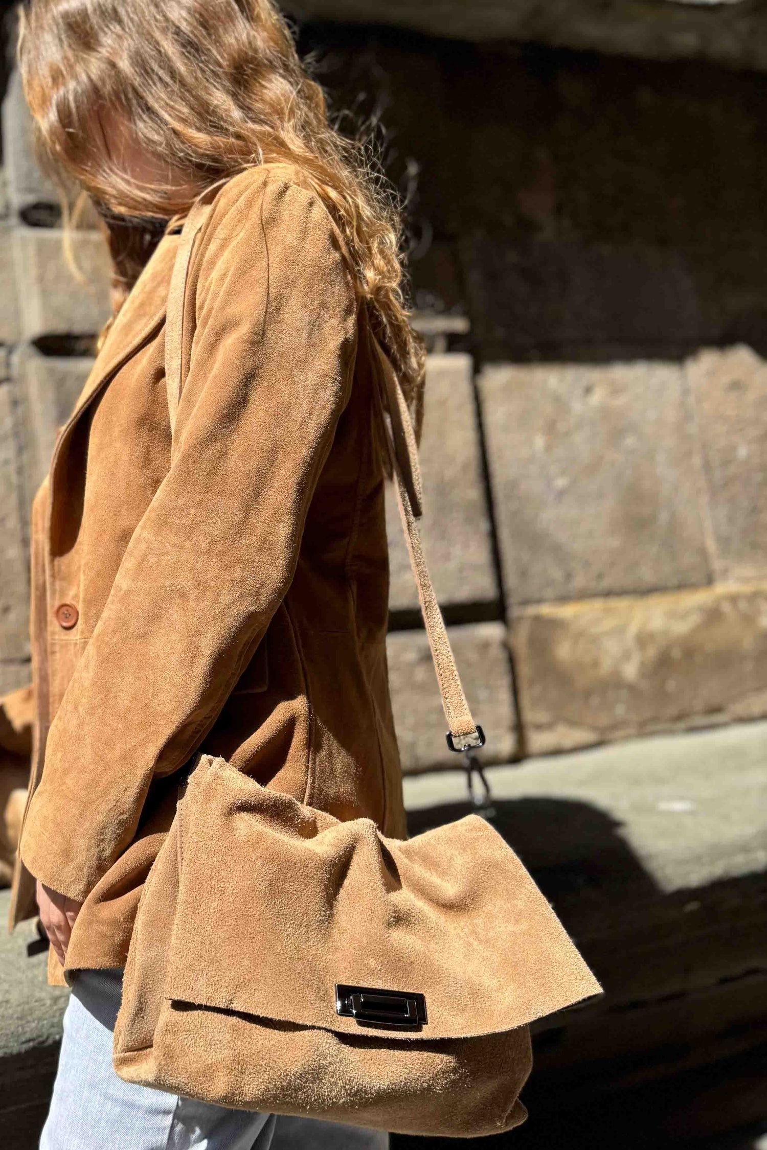 Borsa Tracolla Camoscio