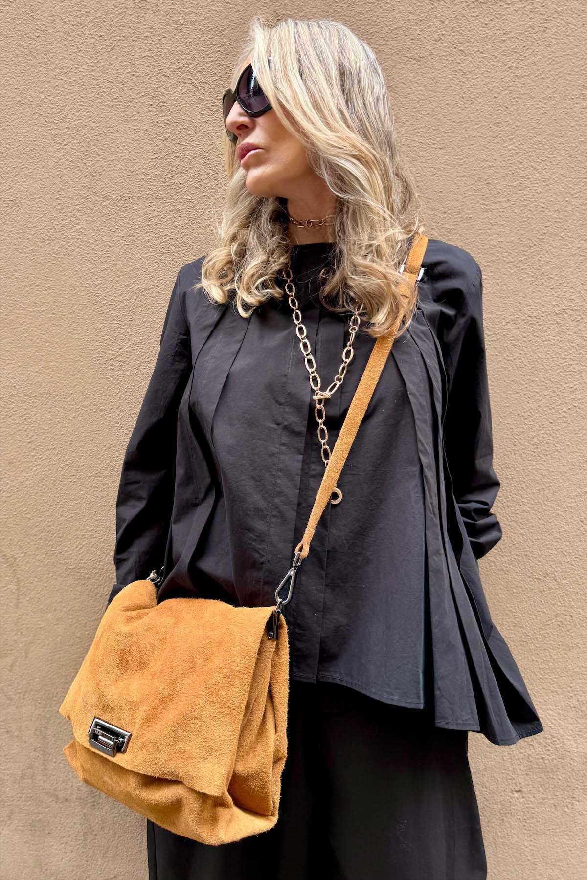 Borsa Tracolla Camoscio