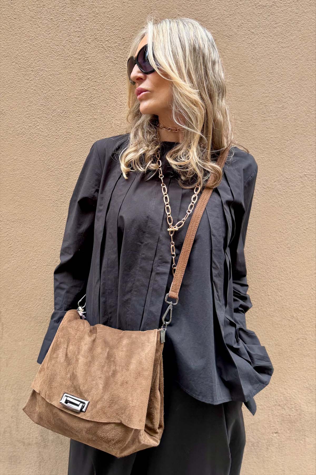 Borsa Tracolla Camoscio