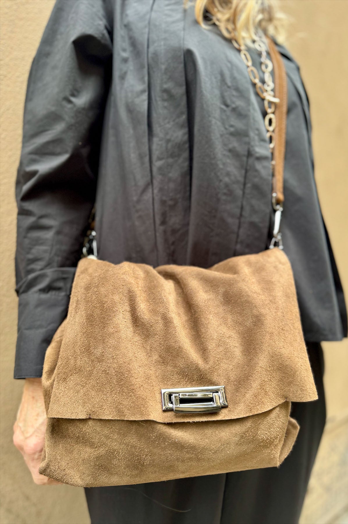 Borsa Tracolla Camoscio