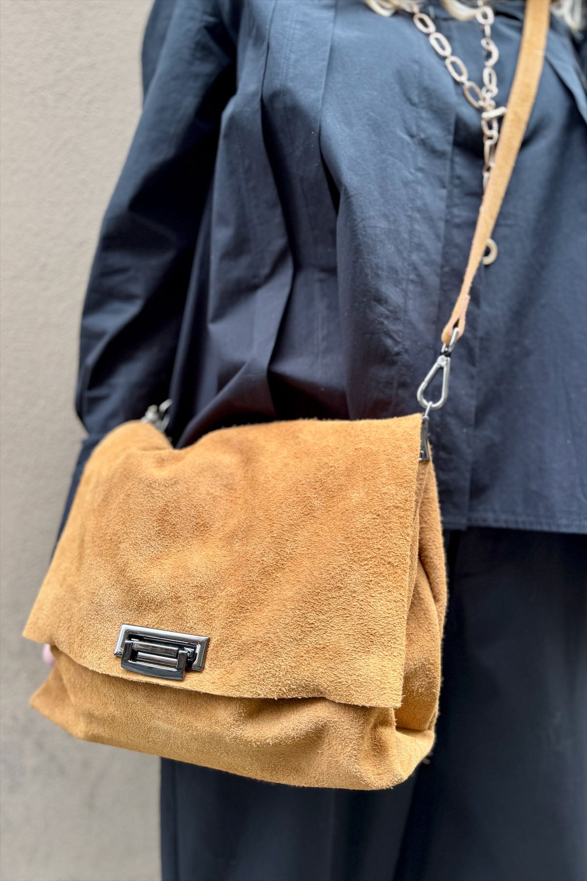 Borsa Tracolla Camoscio