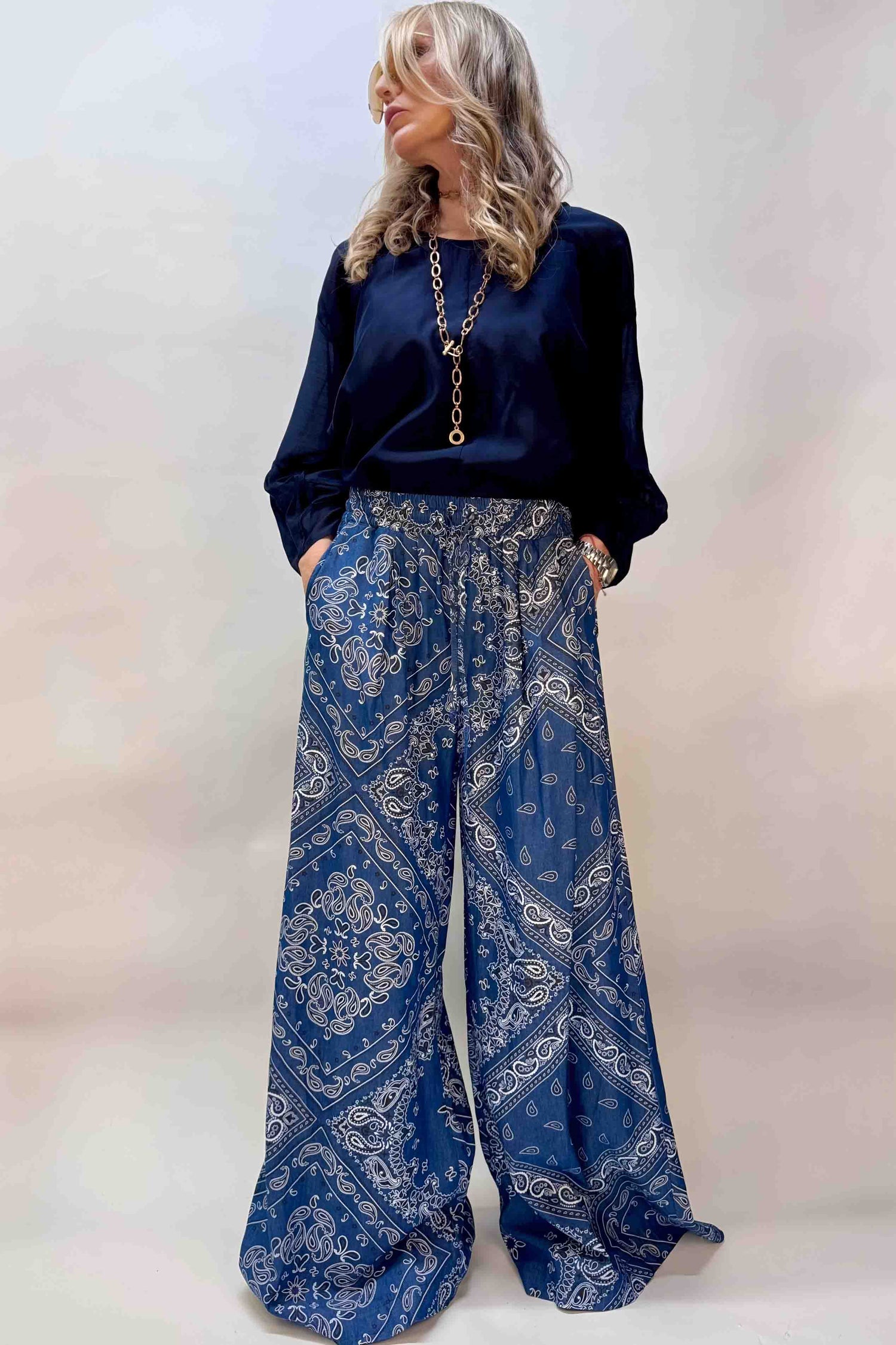 Pantalone Bandana Palazzo