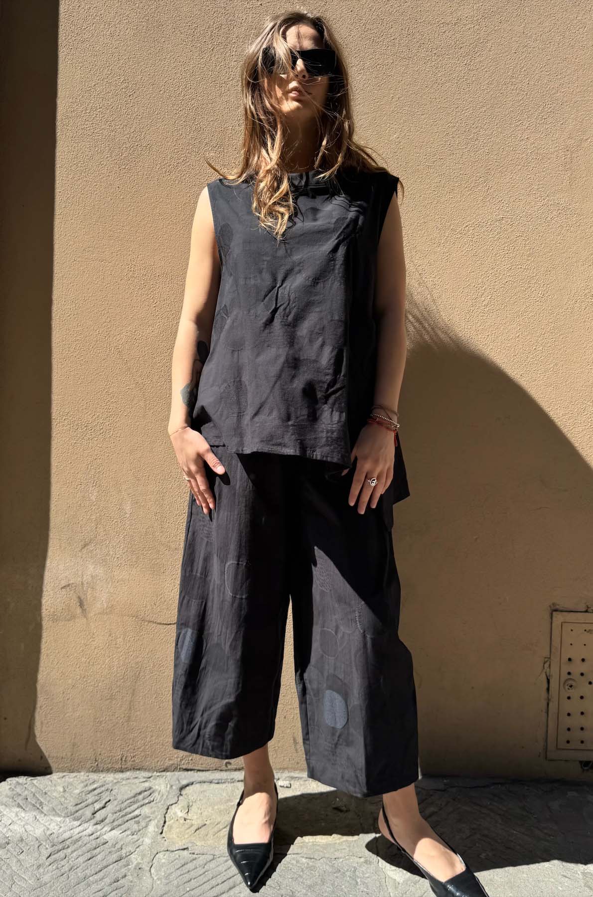 Pantalone Tessuto Operato