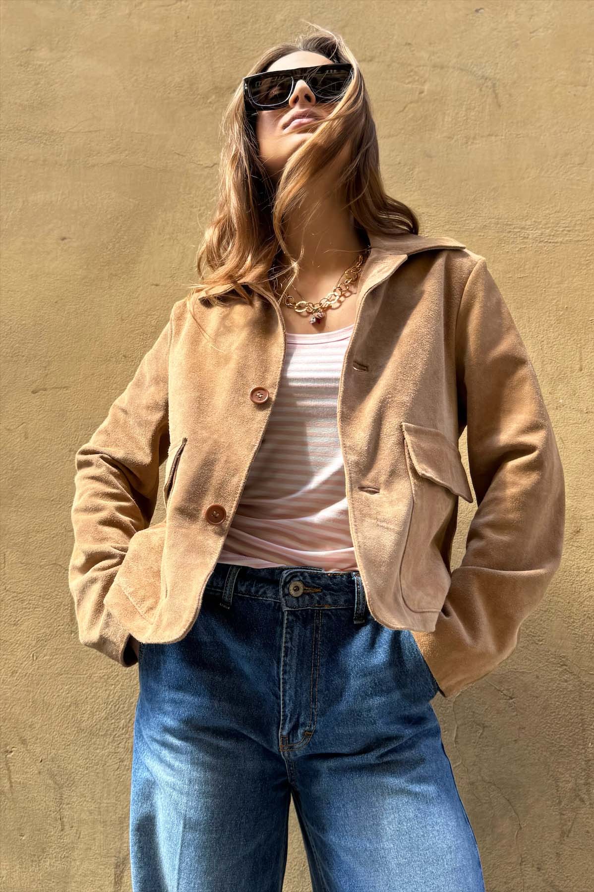 Giacca Corta Camoscio